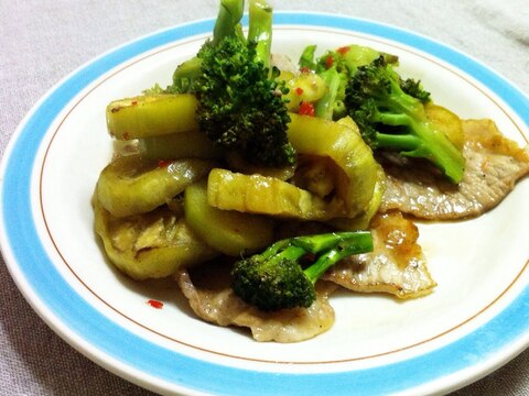 豚肉と野菜のエスニック炒め